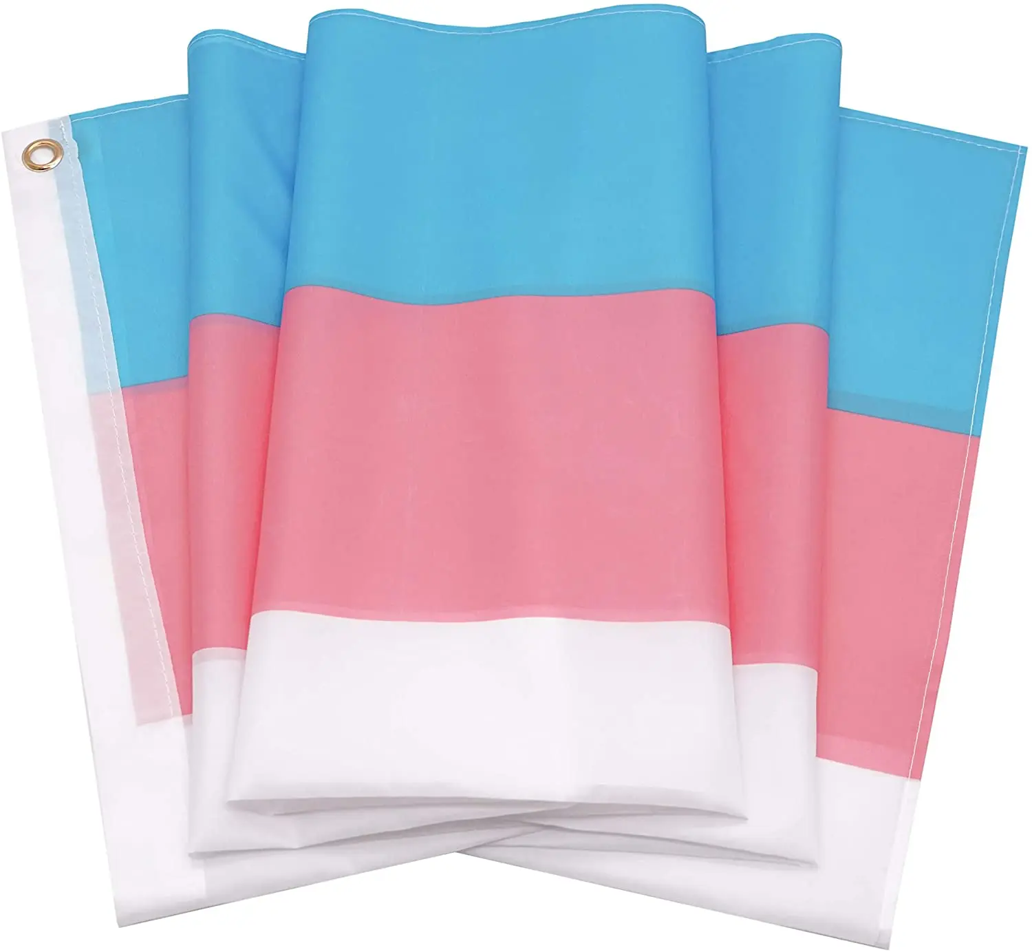 Polyester Pink Blue Stripes Rainbow Flag 3x5 FT 90x150cm Transgender Flag Trans Pride Flag LGBT For Decoration