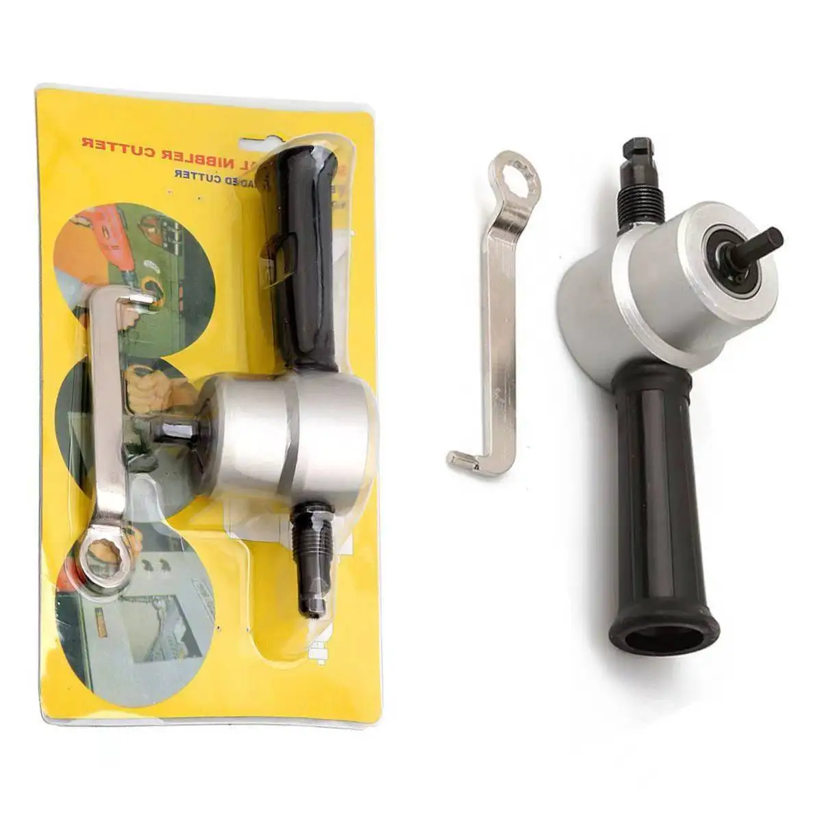 Double Head Sheet Nibbler Metal Cutter Hole Saw Drill Attachment