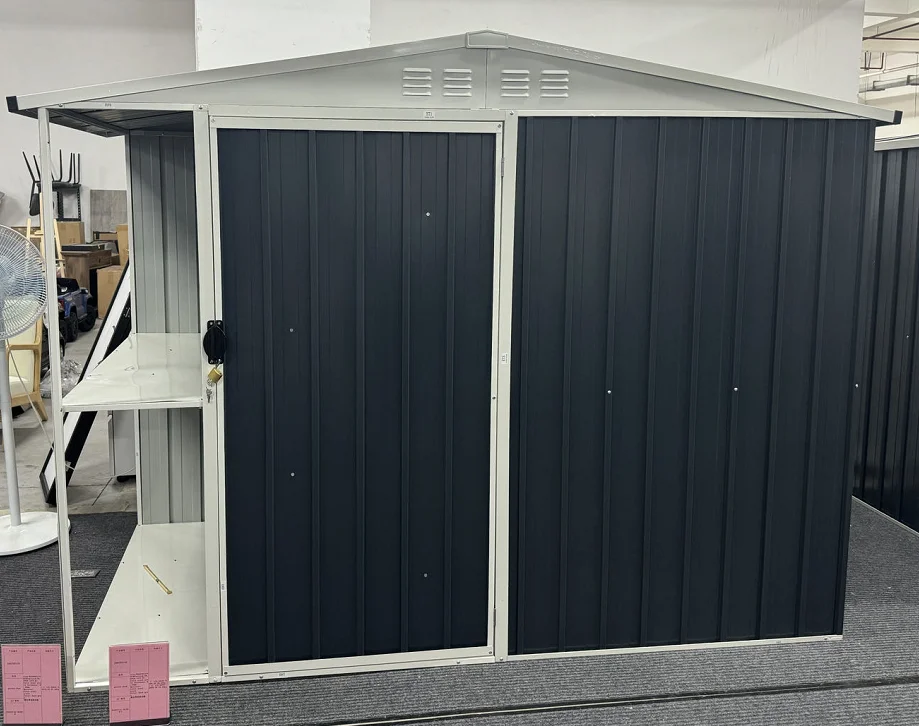 G1110-H180-S Waterproof Customized 	 11*10 ft tools storage Garden Shed Backyard Steel Metal Storage Shed