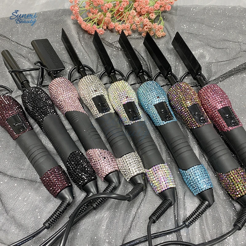 500 degrees High Heat hot pressing comb professional hot salon tools hot comb electric portable hot comb