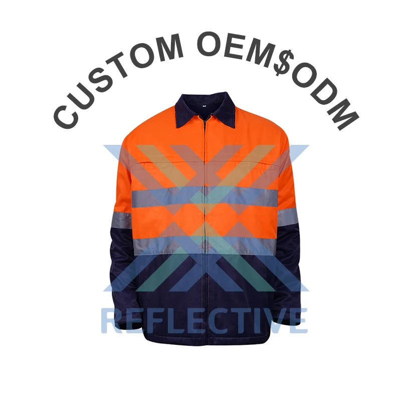 LX Reflective Workwear Jacket Reflective Safety  Workwear Uniforms For Men