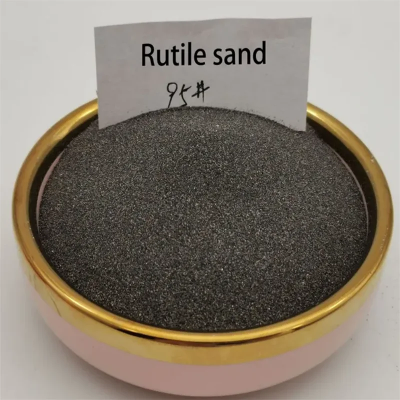 Premium Quality 20/40 30/60 Titanium Ore Abrasive Garnet Sand with Good Hardness for Waterjet Blasting Rutile Garnet Sand Sale