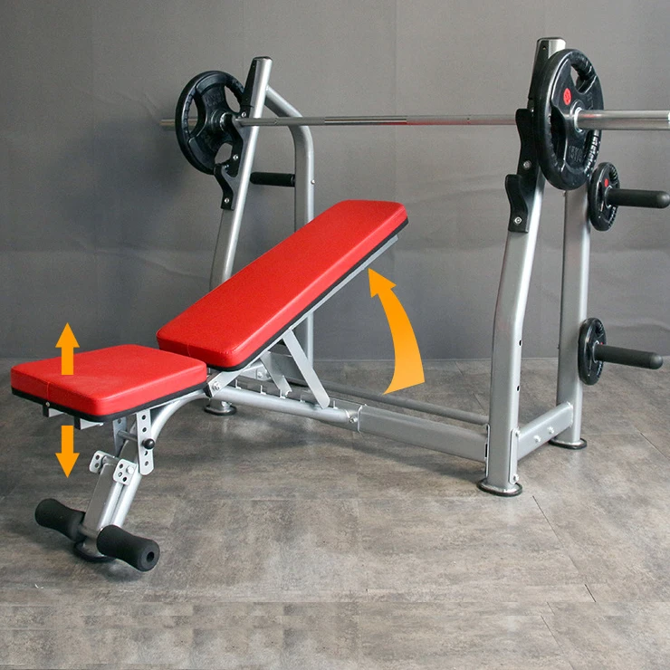 Gym weight training multifunctional adjustable frame fixed weight bench press