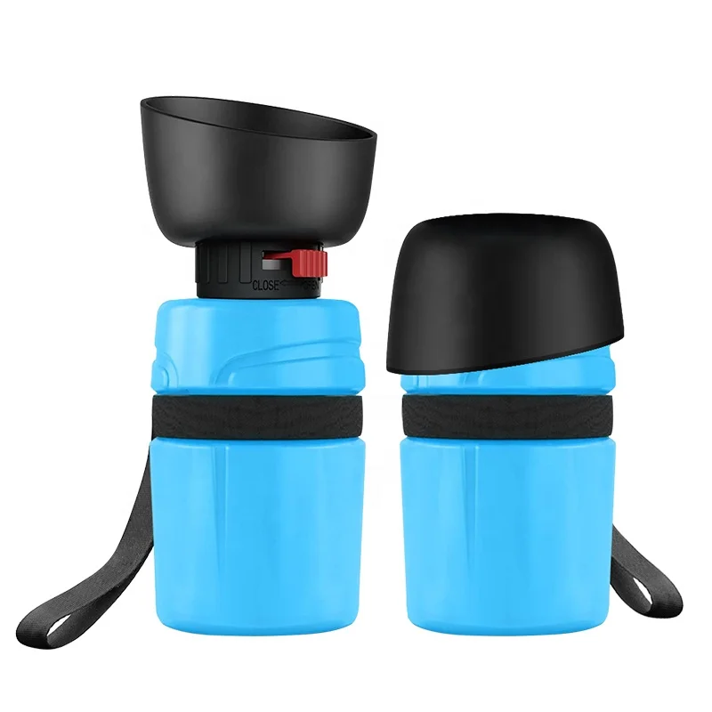 Pet water bottle outdoor portable portable custom kettle 500ML drinking travel dog squeeze bottle