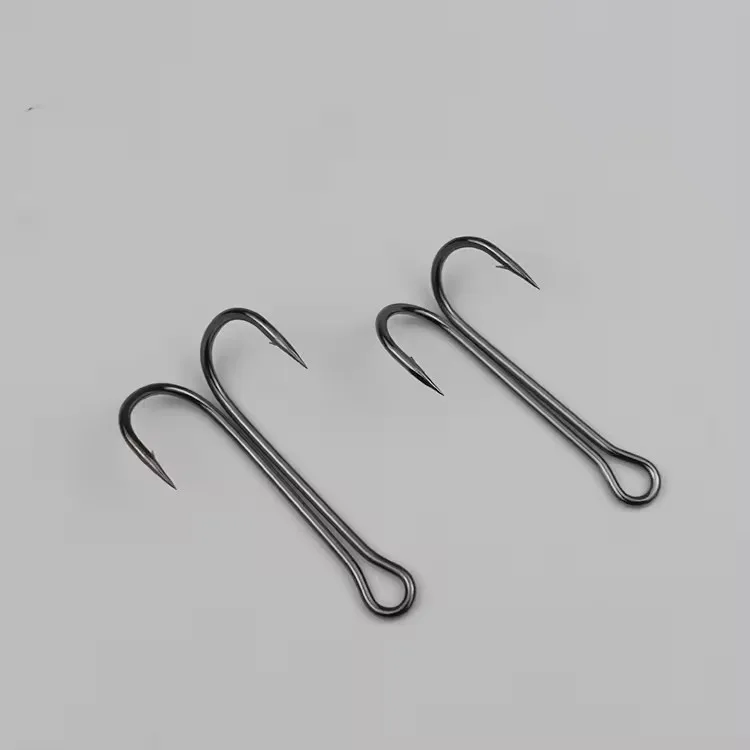 Langsheng  Double Fishing Hook 8#-3/0# Wholesale Long Shank Frog Fishing Hook