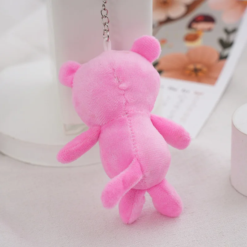 S664 Pink Panther plush pendant Naughty Panther plush keychain action figure plush toy mini stuffed doll pendant