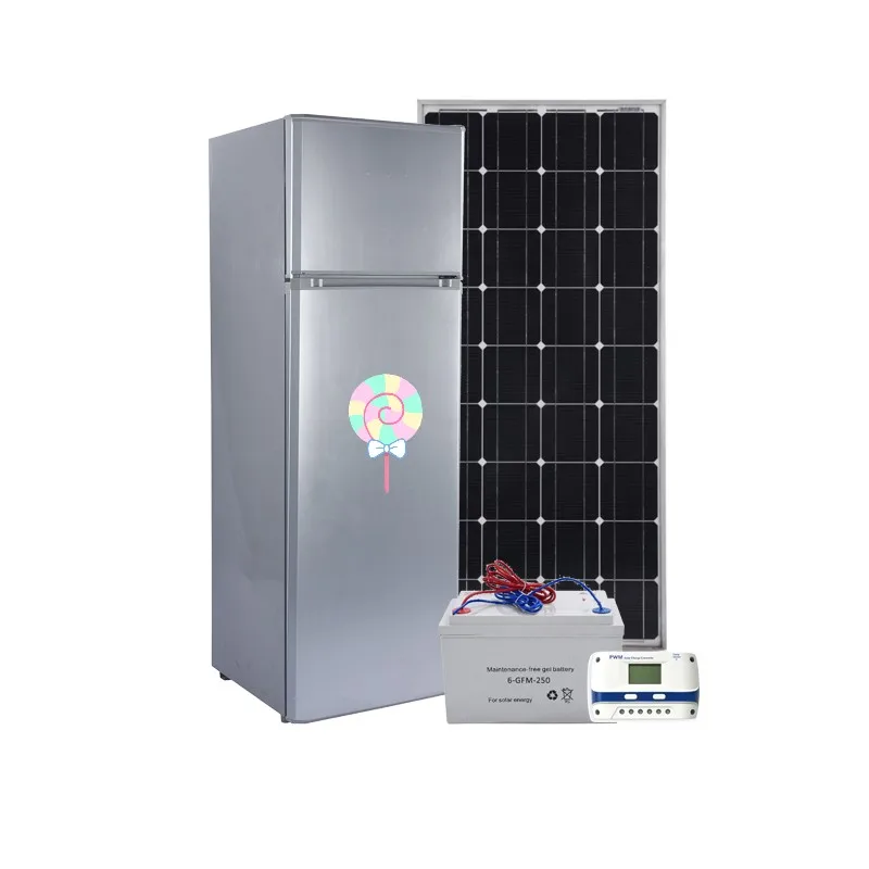 9.46 cube feet 268 Liter portable top freezer household DC solar refrigerator