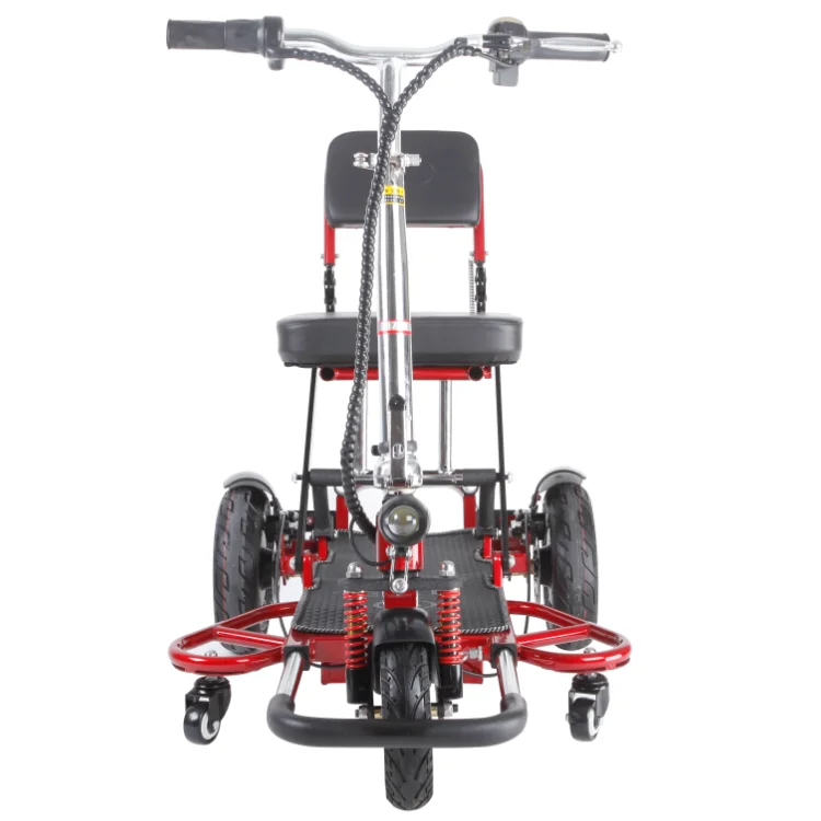 Factory light motorized scooter 3-wheel manual disabled electric tricycle