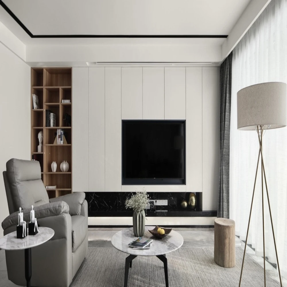 Foshan Factory Price Wall Mounted TV Cabinet Furniture TV Stand Modern Cabinet Wooden Display Cabinets