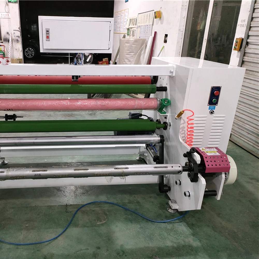 Hot sale automatic adhesive sealing tape rewinding machinery aluminum foil tape rewind machine