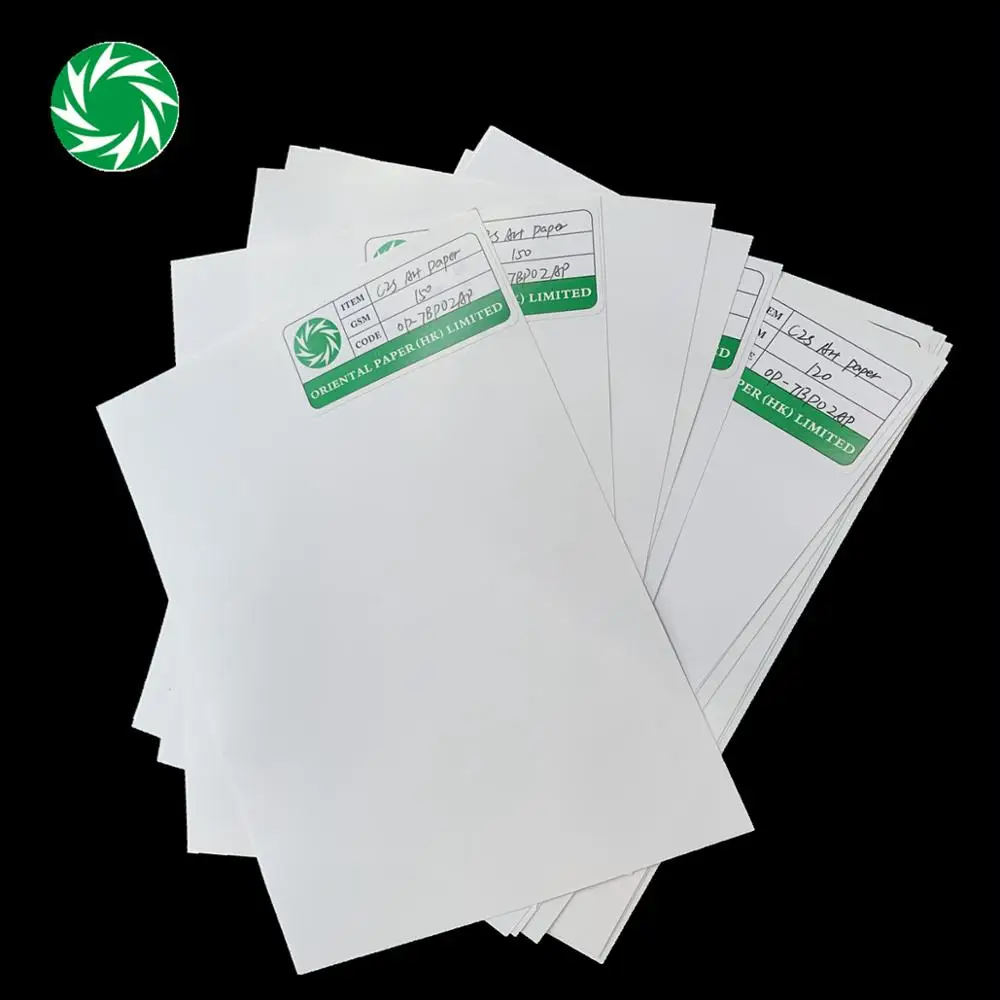 whireness cardboard 100gsm c2s art paper in sheets