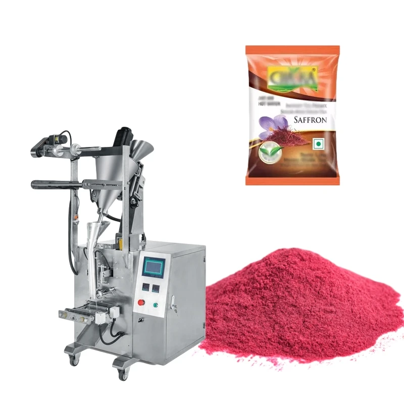 Automatic small vertical sachet gelatin ginseng hibiscus powder packing machine