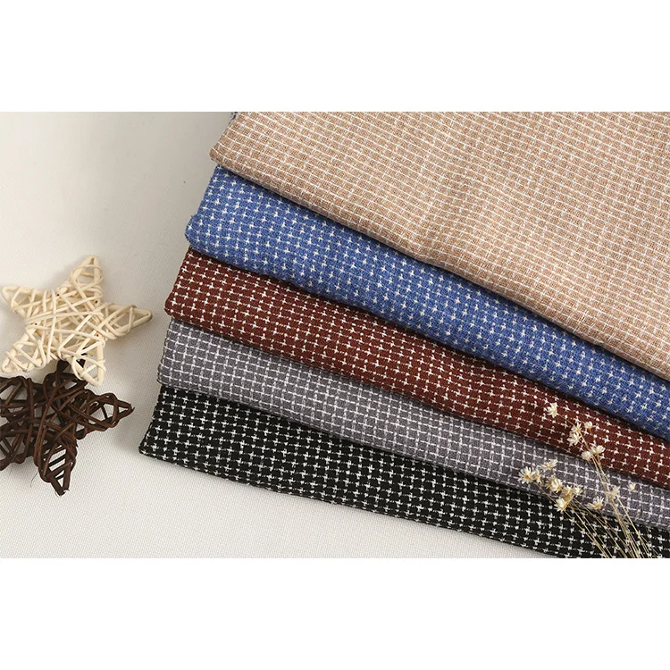 Под заказ, высокое качество, 55% лен, 45% вискоза, Dobby пряжа, крашеная смешанная ткань, в наличии