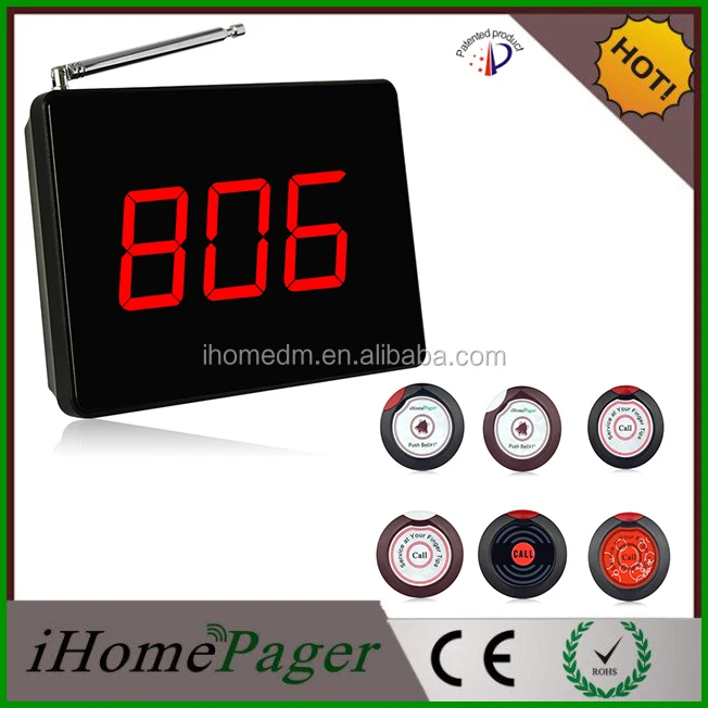 Ihomepager 1 groups of 3 digits number display receiver
