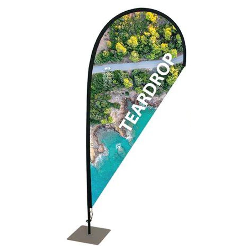 Advertising Exhibition Outdoor Event Feather Flag Teardrop Banner Flying Beach Flag Banner