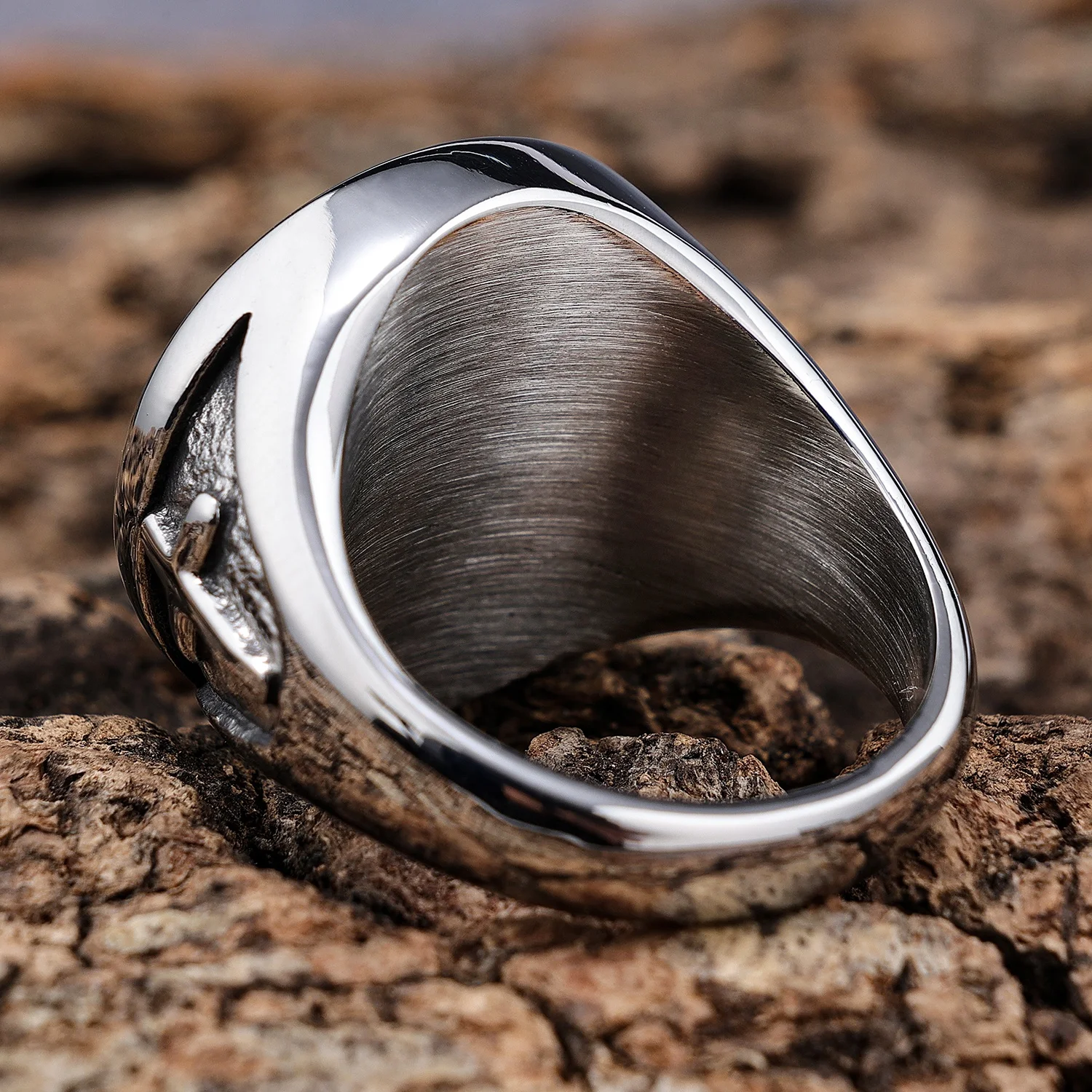 StainlessSteelfashion ювелирные изделия кольца Святого Кристофера флорианская кольцевая медаль великий защитник Архангел победивший амулет