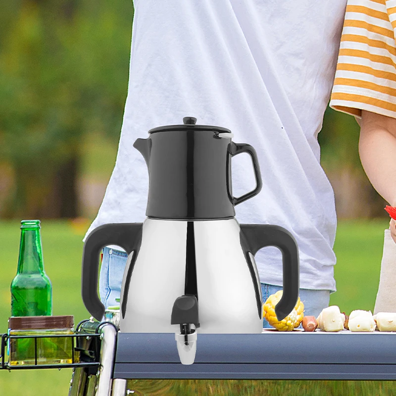 4 ltr 5.0l 6.0l печка Топ турецкий samowar kichenware коллекция чашек многослойный чайник двойной Подарочный набор с