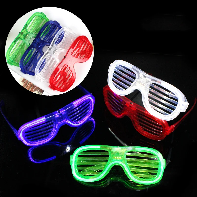 High Quality Glow In The Dark Glasses Light Up Glasses Sunglasses Led Shutter Glasses Event Party Supplies