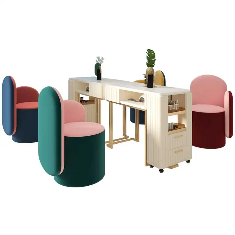 Multi-functional Salon Large Modern Long Big Art Elegant Manicure Nail Table