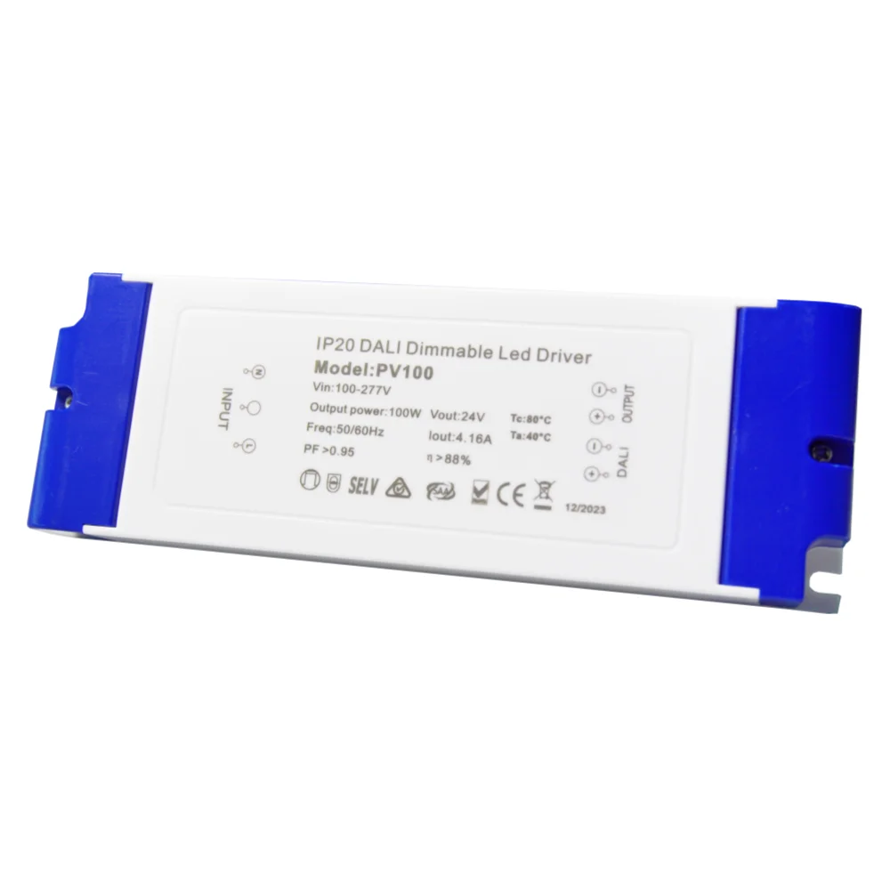 15W dali dimmable constant voltage led driver more 20W 30W 60W 80W 100W dali dimmable constant voltage led driver