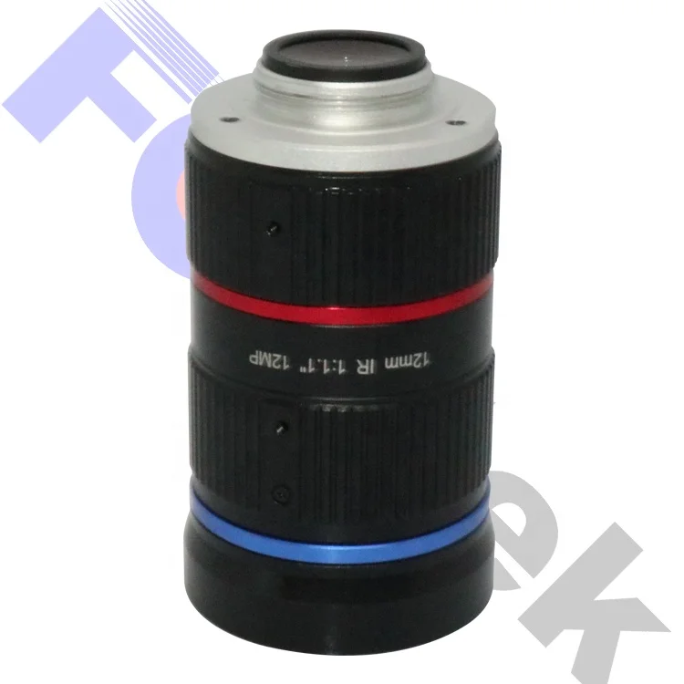 Traffic Monitoring Camera For CCTV Lens F1.4 aperture 12mm focal length 12MP 4K resolution C-mount Lenses