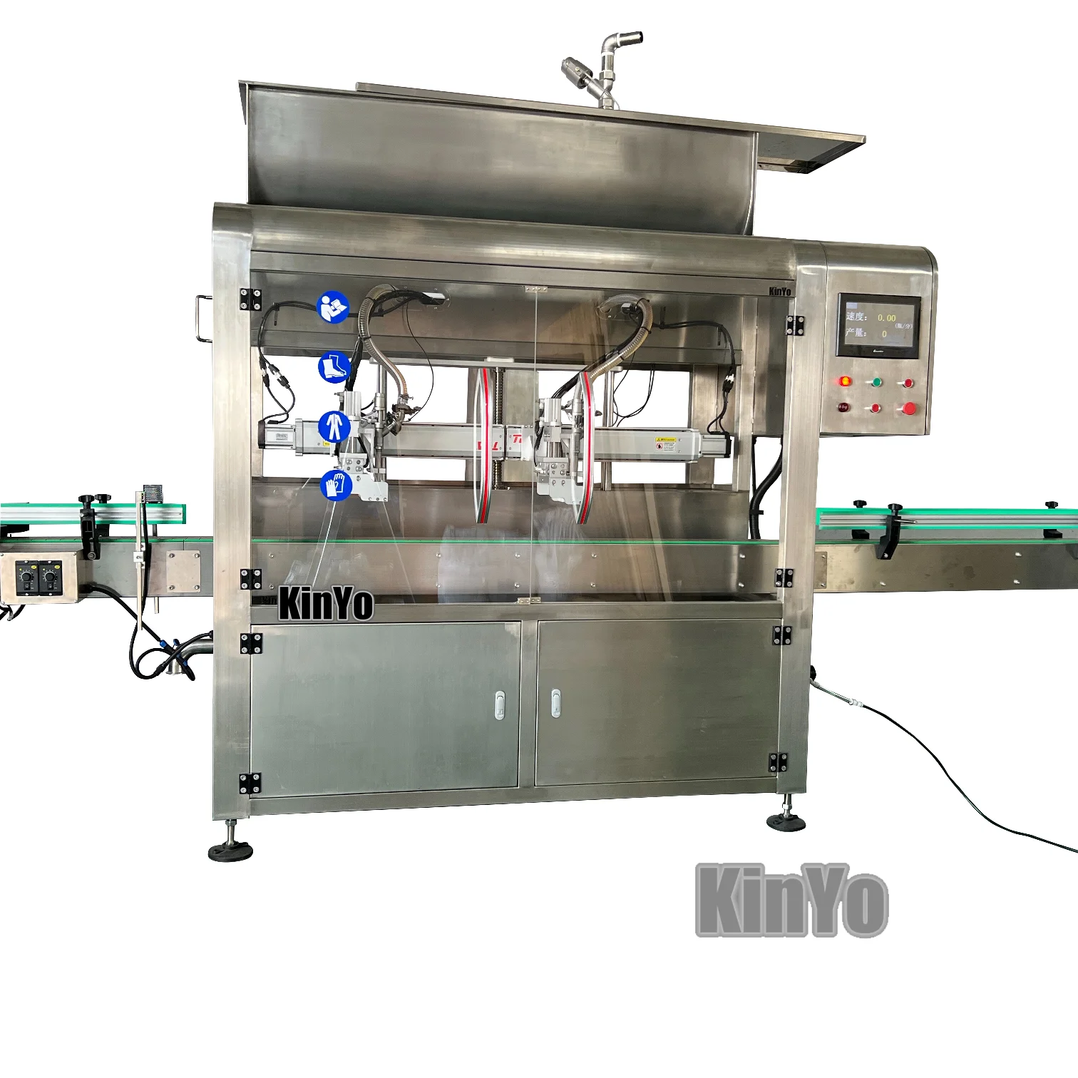 KinYo high viscous pet oral paste detergent jelly soap digital semi automatic small bottle liquid filling machine line