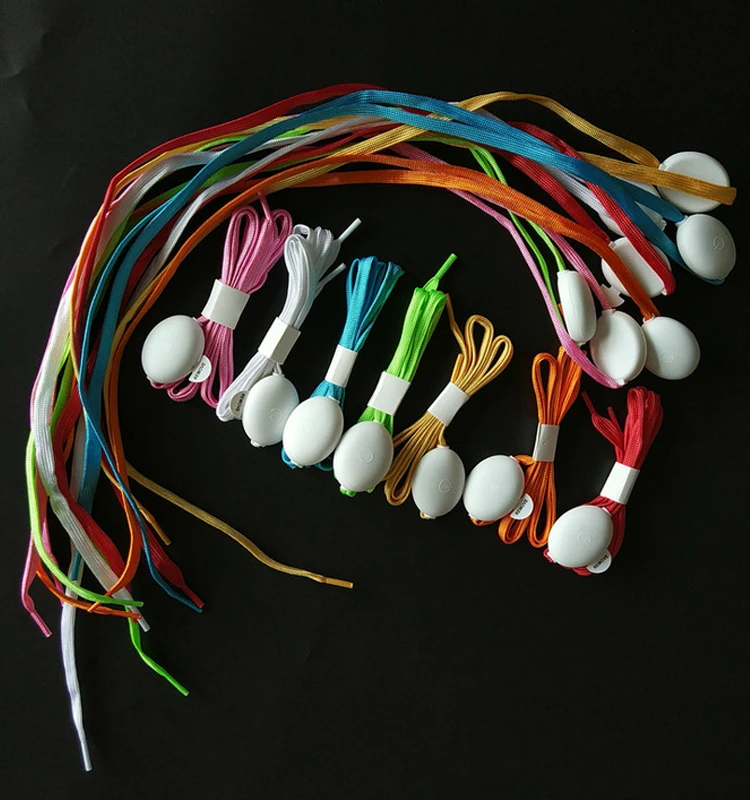  LED Sport Shoe Laces Flash Light Glow Stick Strap Shoelaces Disco Party Club 4 Colors Hot Selling