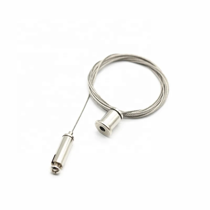 Factory Promotion Customized High quality 1.5meter Stainless Steel Hanging cable kit Steel cable suspension Cable gripper