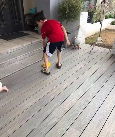 Waterproof 10 years quality guarantee Facade Panel outdoor wpc decking for swimming pools/ laking pools