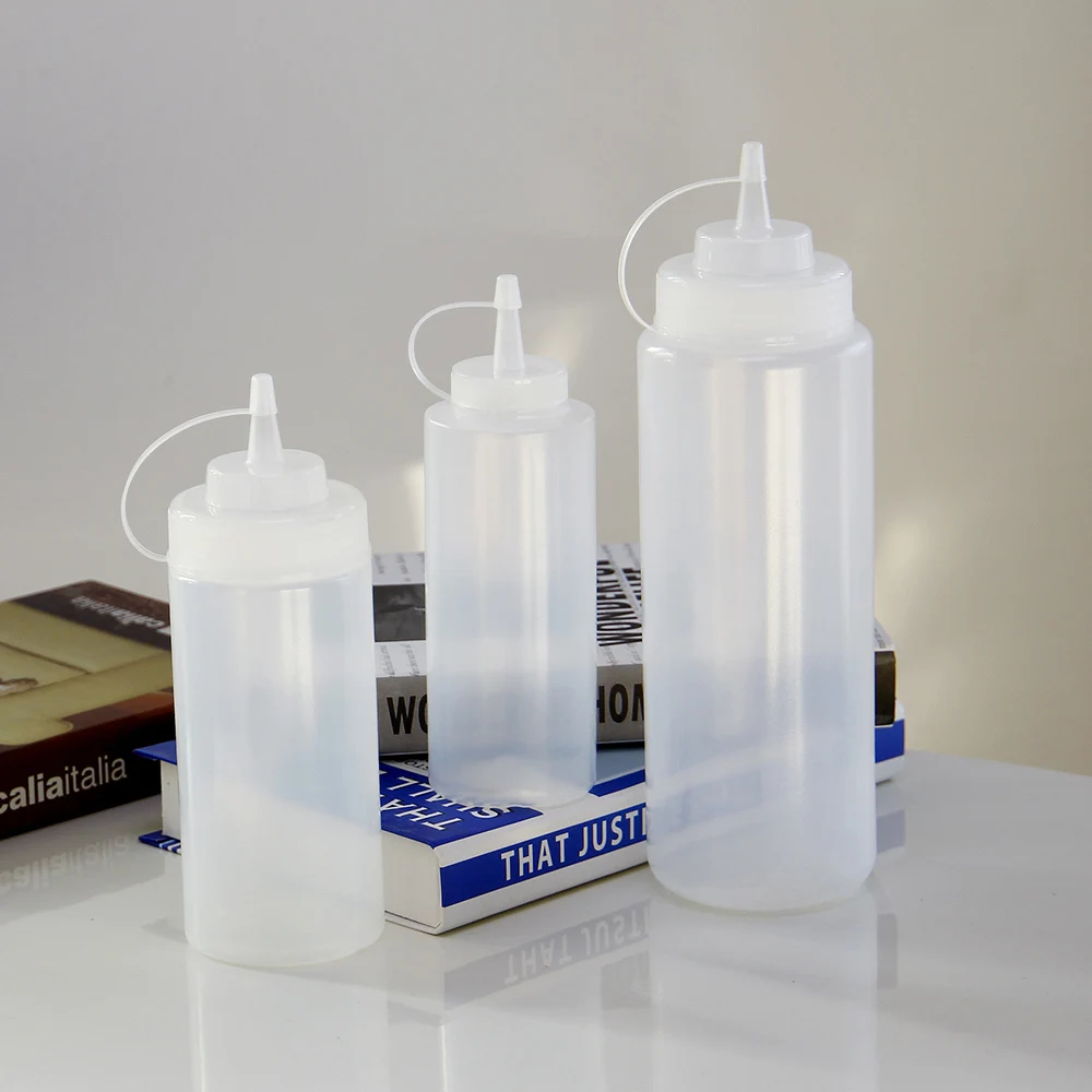 Factory Price Wholesales Empty Squeeze Bottles 12OZ 350ml 16OZ 500ml 32OZ 1000ml LDPE Bottle Food Grade BPA Free Container