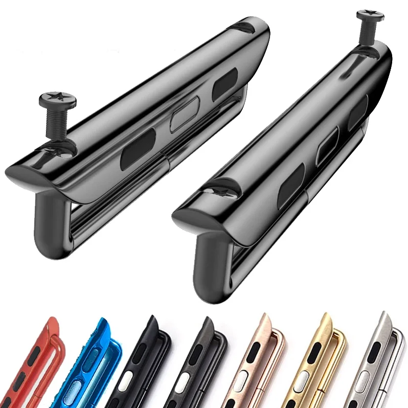 316L Stainless Steel Watch Adapter Buckle for Apple Watch ultra Band Strap Connector for IWatch 8 7 6 5 4 SE Band
