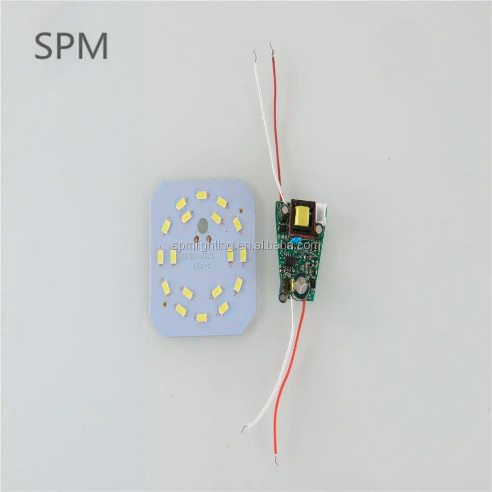 donn guan 220v 12W raw material factory emergency skd led bulb parts