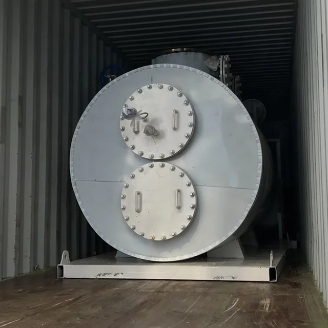 1-3Tons mini capacity used tyre pyrolysis oil machine to recycle diesel directly