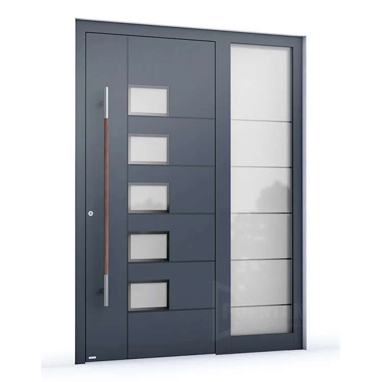 Exterior S304 Stainless Steel Security Door Main Entry Entrance Front Doors Design For Residential Houses