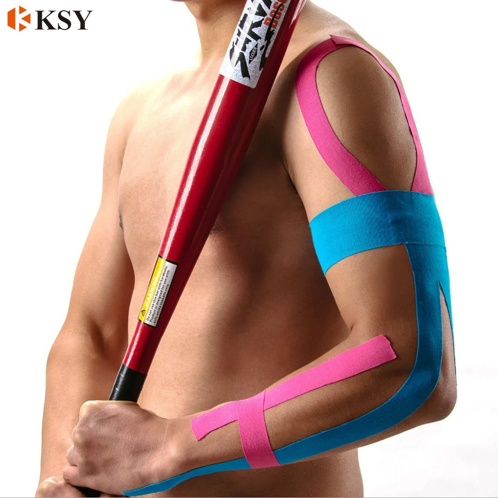 Taping Athletic Kinesiology Tape 5m x 5cm Elastic Adhesive Strain Injury muscle Sticker Muscle Bandage Sport Roll Cotton