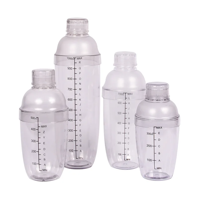 China Wholesale Cocktail Shaker Set Plastic Cocktail Shaker