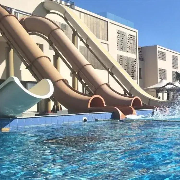 China Factory Fiberglass Water Park Slide Swimming Pool Slides For Kids Adult waterslide