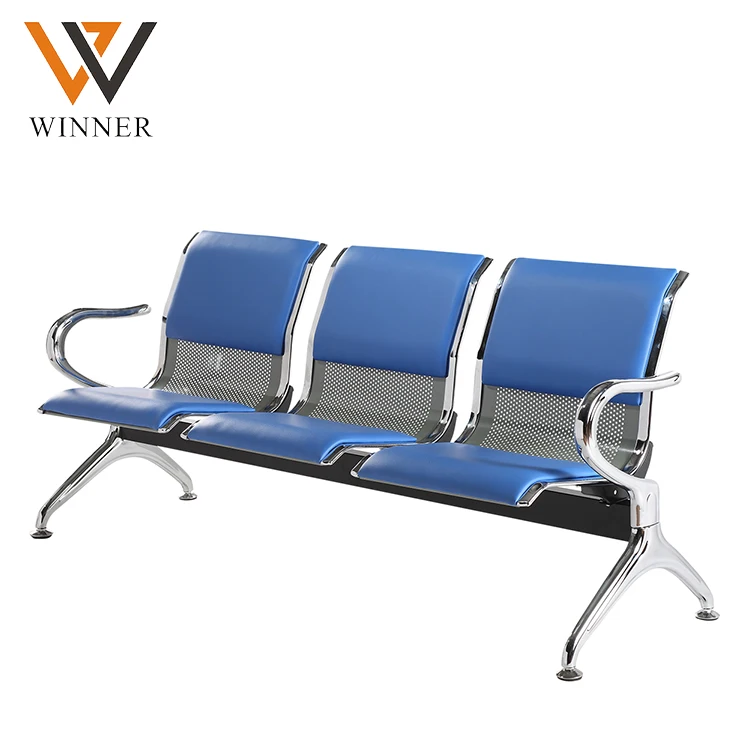 stainless steel station chair metal 1 2 3 4 seats airport waiting chairs for airport