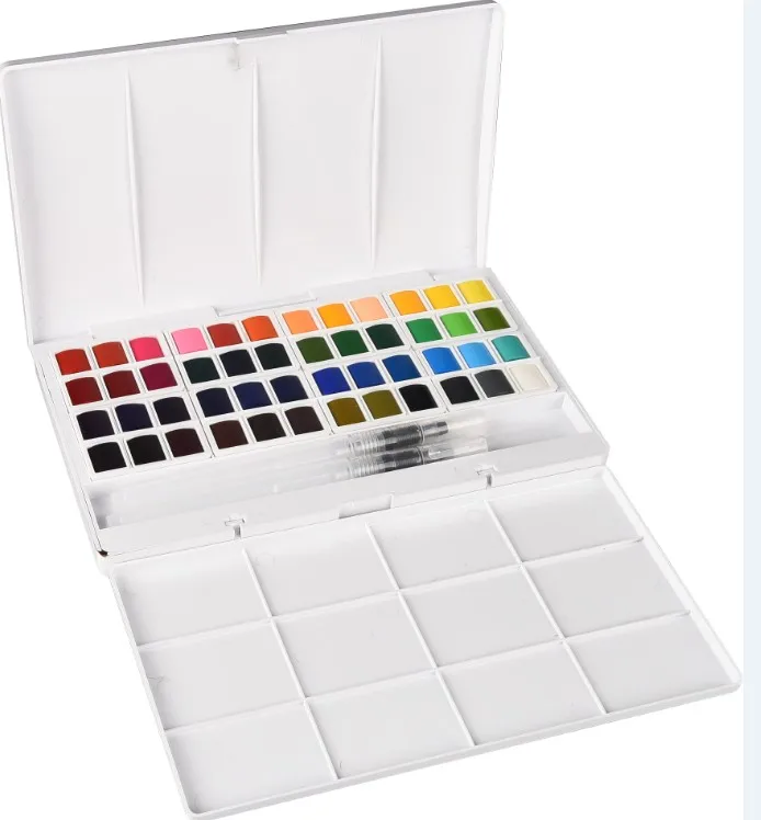 High Quality 24 Colors Artist Watercolor Paint Set Acrylic Paint With a Free Brush for Drawing