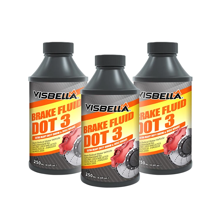 Visbella Manufacturer Dot3 Dot4 Brake Fluid Brake Oil