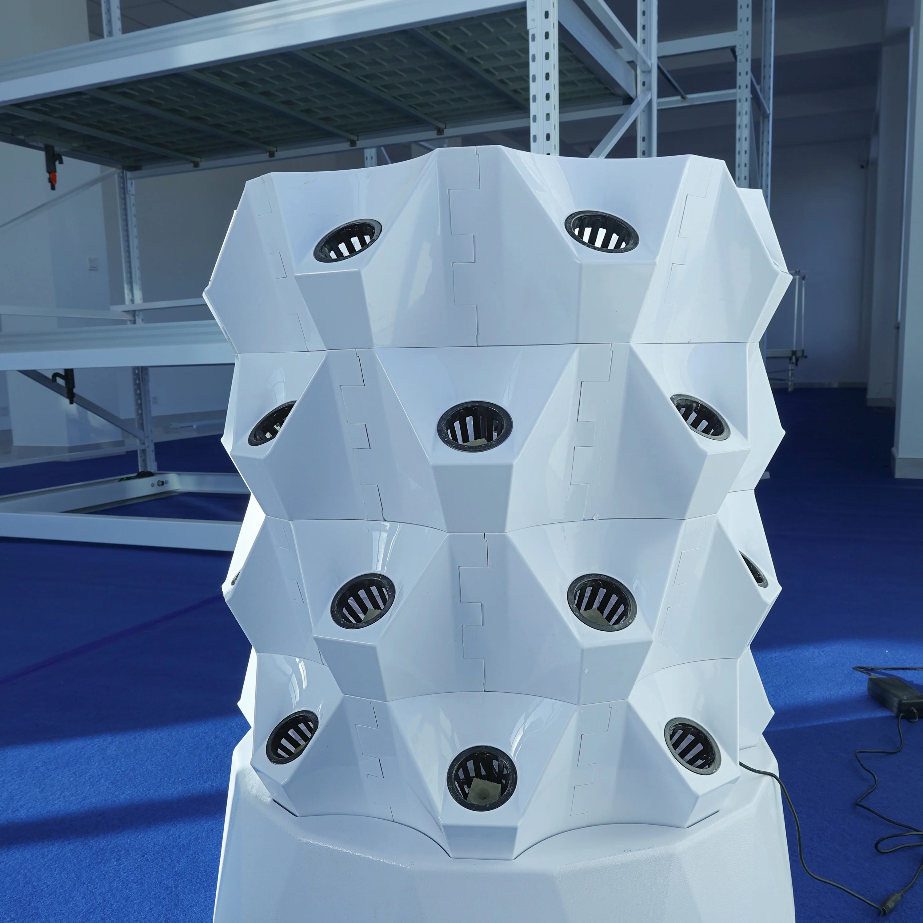 tower aeroponics garden vertical with 4 led light