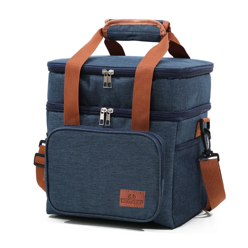 Insulated Lunch cooler Bag for Men Women, Leakproof Thermal Lunch bag Work  Soft Lunch Cooler Bag with Adjustable Shoulder