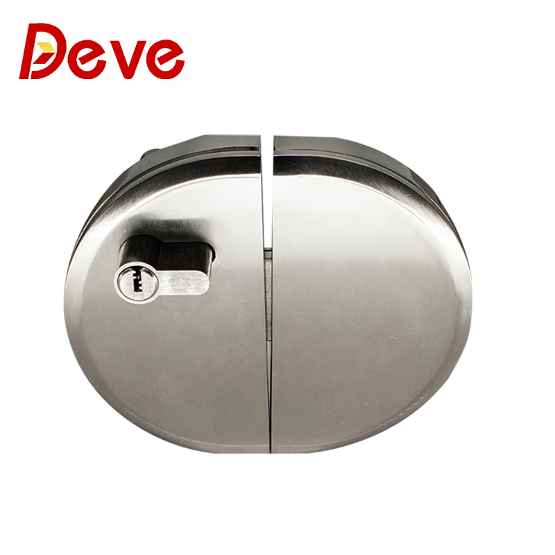 Great Circle Sliding Glass Door Lock With Knob 304 Stainless Steel Zinc Alloy Handle Door Lock