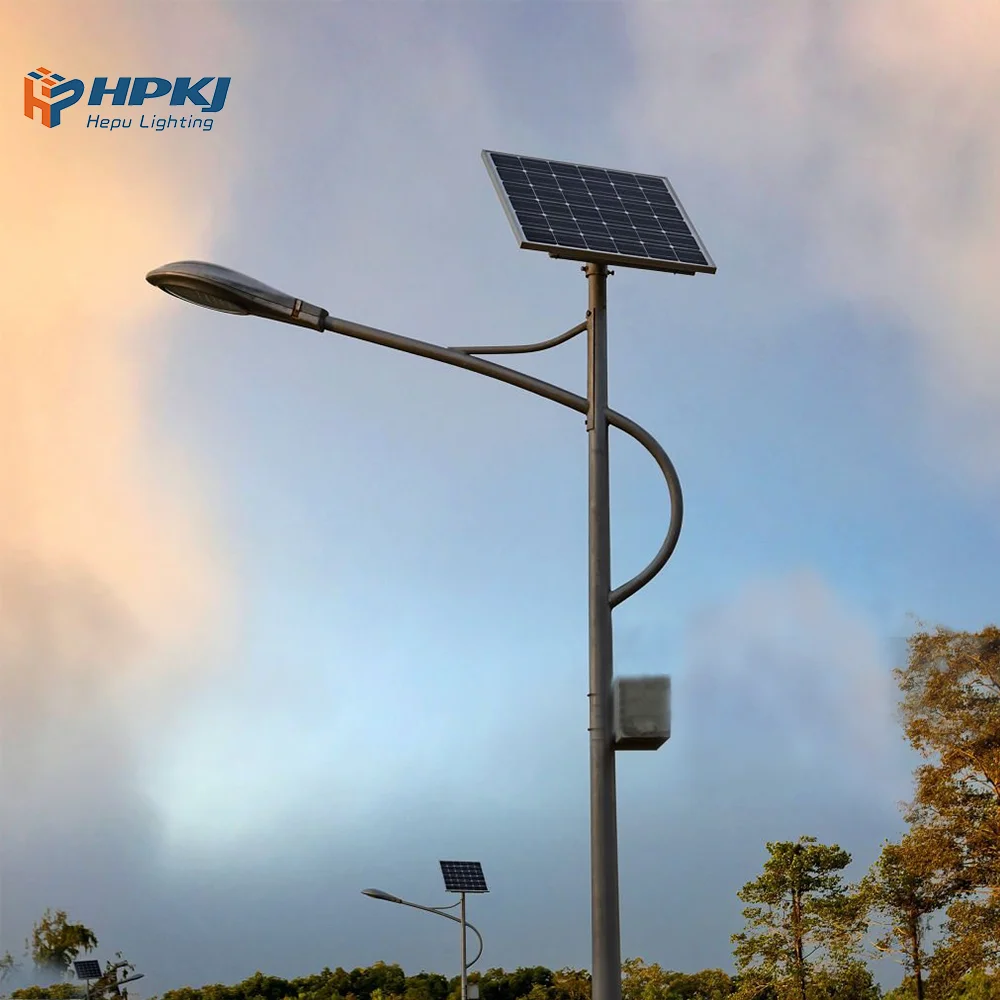 Hepu 150W & 300W Solar LED Street Lights Automatic Smart in One Illumination for Outdoor IP65 Rated for Road Use