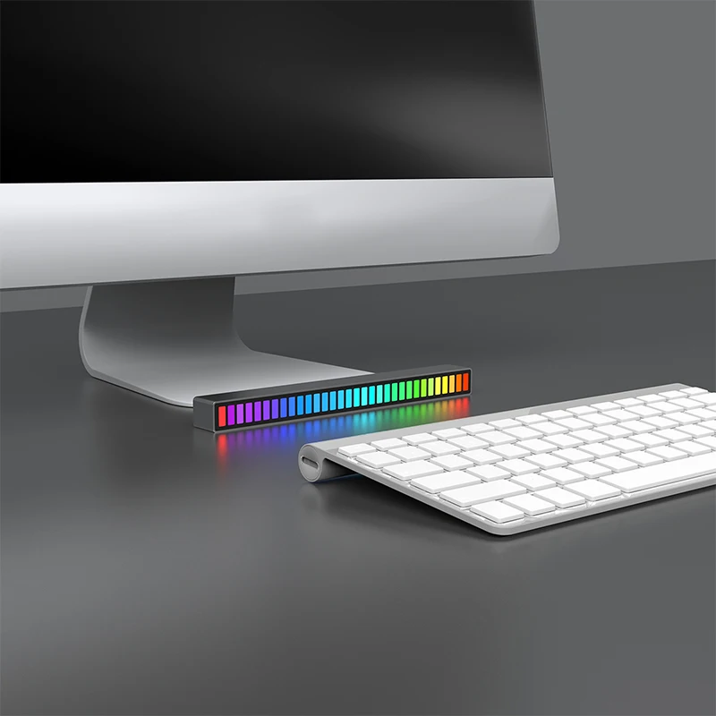 32 бит Уровень звукового управления голосовой RGB Аудио спектра бар пикап ритмом музыки свет для DJ транспортных средств отдыха