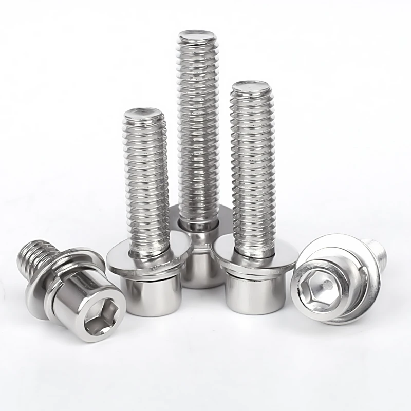 Шестигранная головка DIN GB из нержавеющей стали болт и гайка шайба комбинация