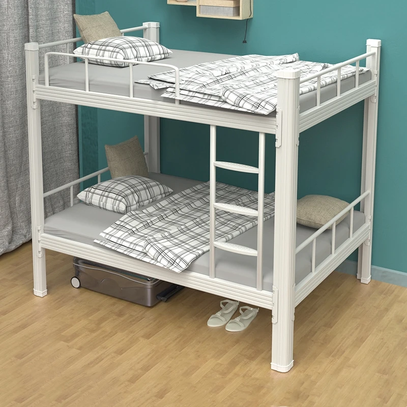 Knock-Down Dormitory Furniture Bunk Beds For children Adult And Children Metal Double Decker Beds With Stairs