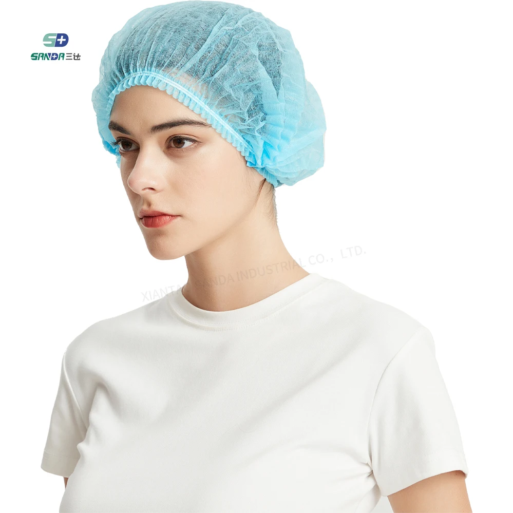Хирургическая медицинская одноразовая Нетканая шапочка для волос