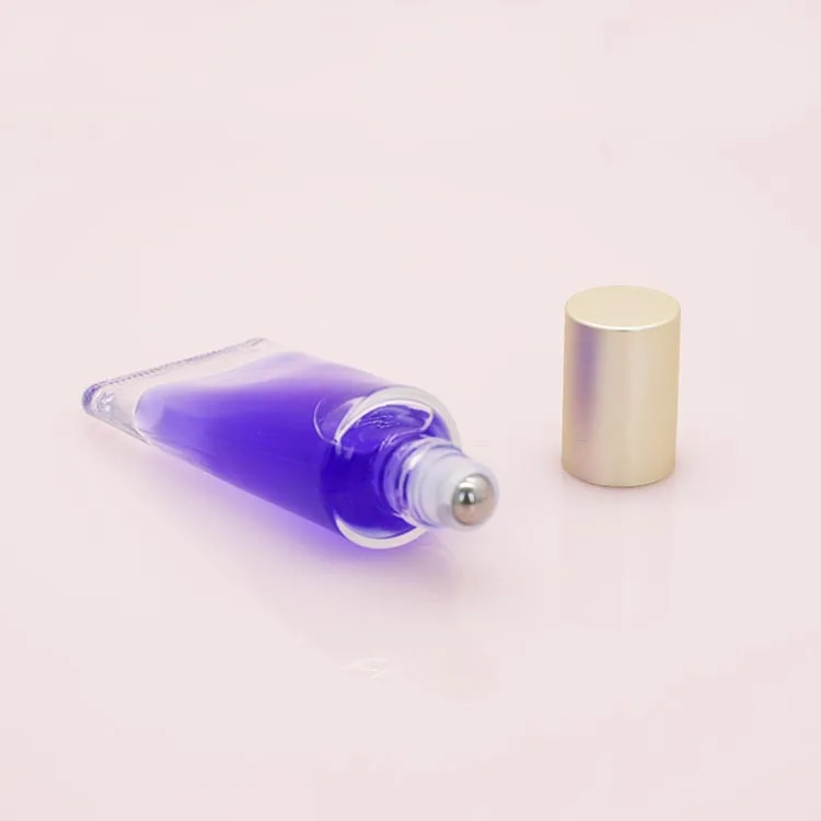 10g Perfume essential oil glass bottle packing Toothpaste Shaped Applicator Bottle attar jade roller ball