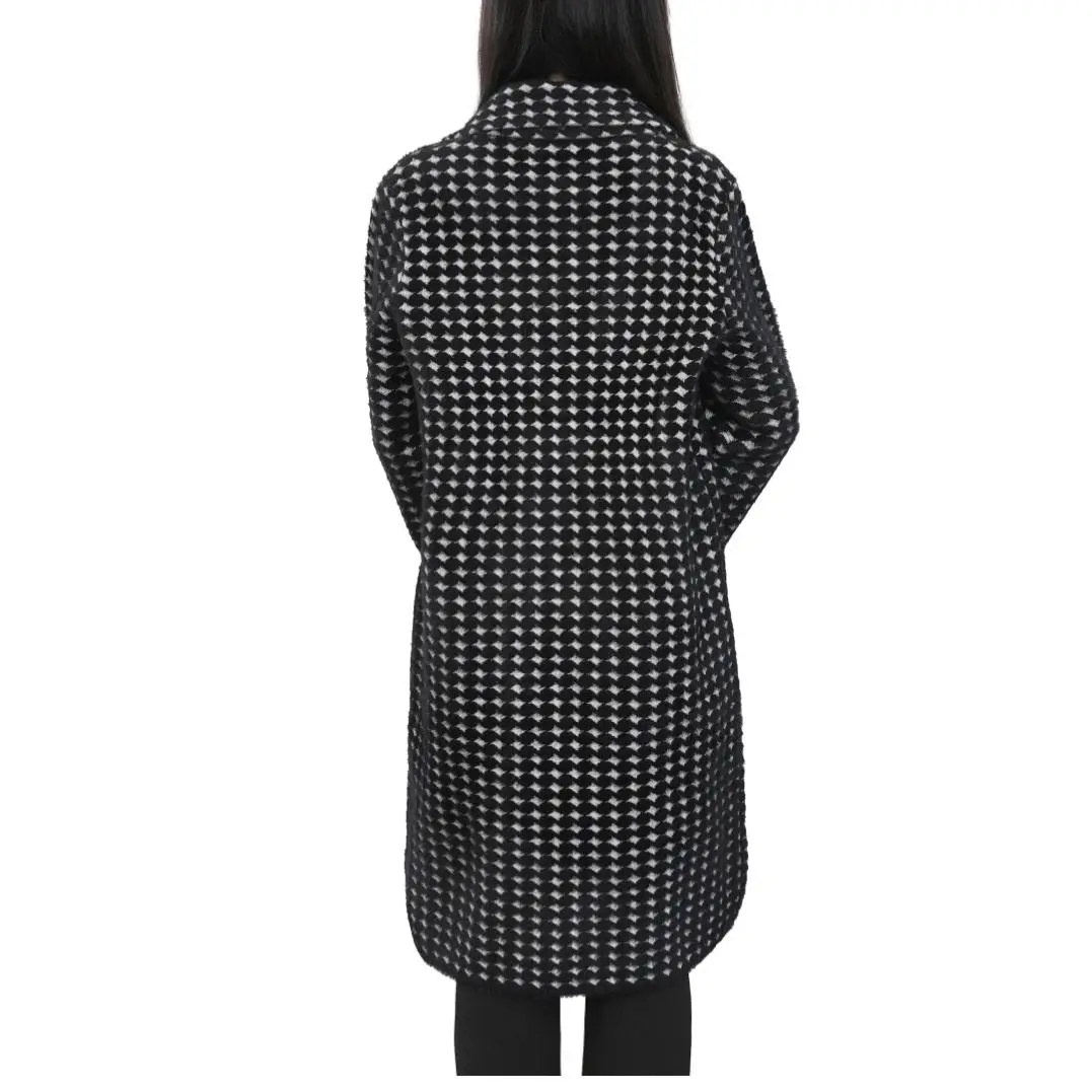 Trench 2024 Autumn New Korean Slim Fashion High-End Thousand Birds Check Coat Female